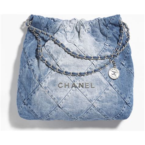 chanel 22 bag large size|chanel denim bag 2022.